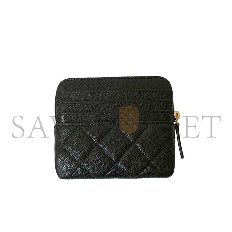 CHANEL GRAINED CALFSKIN COIN PURSE COIN CASE (11*9.5*1.5cm)